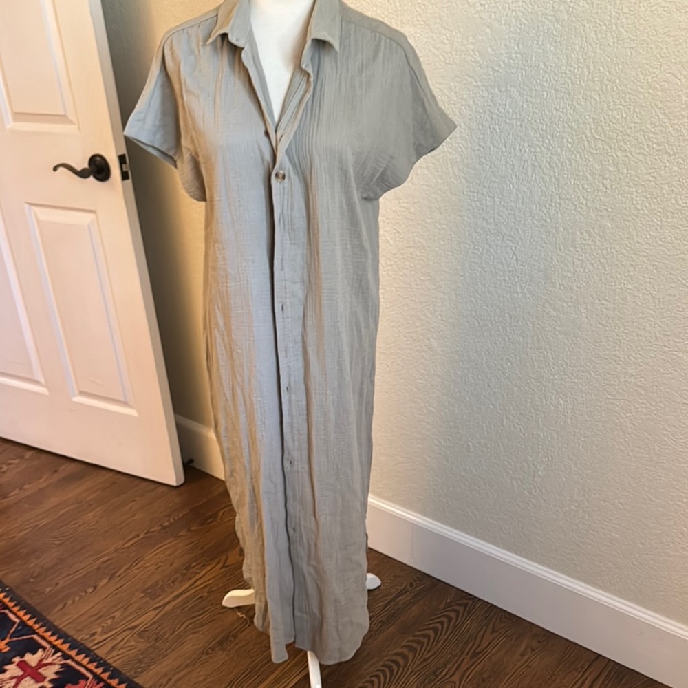 Elegant Khaki Maxi Dress